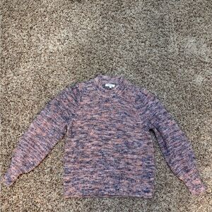 Madewell Marled Purple Crewneck Sweater